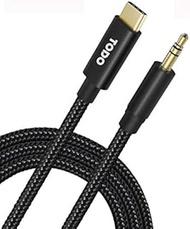 Type C to 3.5mm Audio Cable, USB C to aux Audio Male Jack Adapter Nylon Braided Headphone Cable for Google Pixel 2/2 XL/3/3 XL, Pad pro,Huawei, Galaxy S9 to Car Stereo/Speaker/Headphone (3FT/1M)