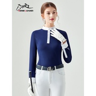 Spring Summer Four Seasons Equestrian Equipment Equestrian T-Shirt Women Riding Long-Sleeved Riding 