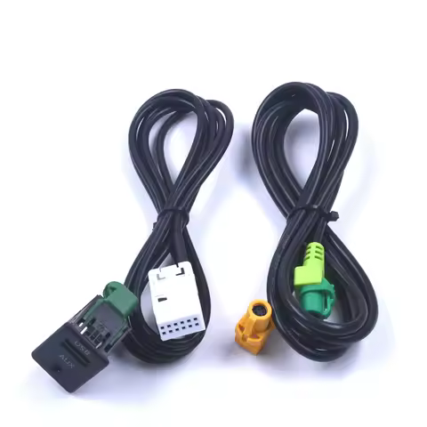 USB + AUX Switch Plug & Cable For VW Passat B6 B7 RCD310 RCD510 Golf MK5 MK6