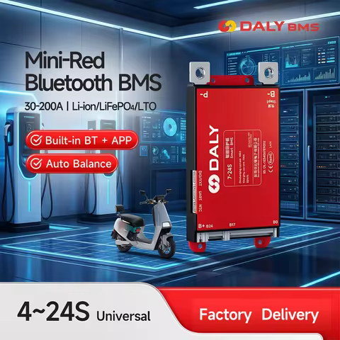 Daly Smart BMS 4S 6S 8S 12S 13S 14S 16S 17S 20S 24S Bluetooth UART BMS 30A 40A 60A 80A 100A 150A 200