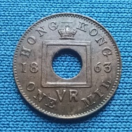 1863年(首發年) 香港一文 銅幣 HONG KONG ONE MIL