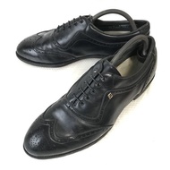 USED/80s-90s USA Made/FOOTJOY/Leather Full Brogue Wingtip Shoes/11B/27.5-28.5/Black/Vintage