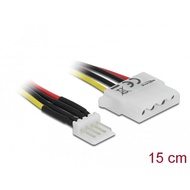 FLOPPY FDD 4 PIN MALE TO MOLEX FEMALE POWER SUPPLY MOLEX FAN HARDDISK CDROM CONVERTER