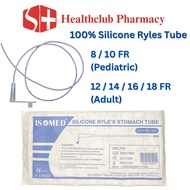 ISOMED 100% Silicone Ryles Stomach Tube / Nasogastric Tube 8FR / 10FR / 12FR / 14FR / 16FR / 18FR (M