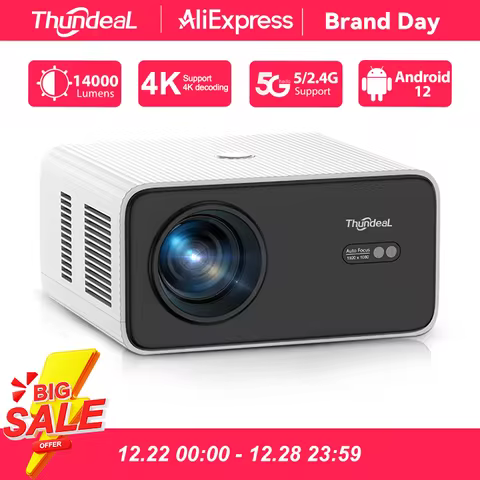 ThundeaL Portable Full HD Projector TD85W TD85SE Beam Projector Android WiFi Home Theater Mini Proje