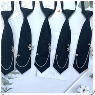 Original Chain Tie Female Black Chain Lazy Matching Shirt Influencer Ruffian Handsome Male Trendy Sh