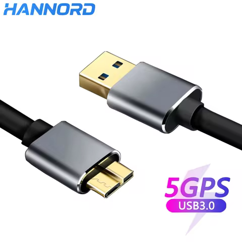 USB 3.0 Type C To Micro B External Hard Drive Cable 5Gbps Hard Disk Data Wire for WD Sandisk Connect