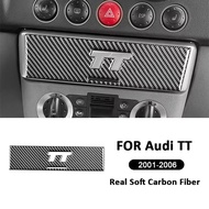 AIRSPEED Carbon Fiber For Audi TT 2001-2006 Centre Console CD Panel Trim Car Interior Accessories