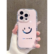 funny phone case iphone iphone 17 plus casing Simple ins Pink Smiley Face Painted Protective Case Ap