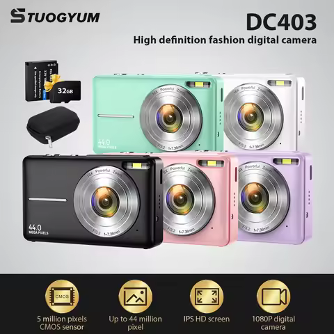 Digital Camera CCD Portable Digital Camera 16X Zoom 1080P Vlog Video Recorder with 16X Digital Zoom 