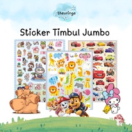 Jumbo Puffy Embossed Sticker 3D Embossed Sticker Large Embossed Children's Sticker Pumpkin Paw Patro
