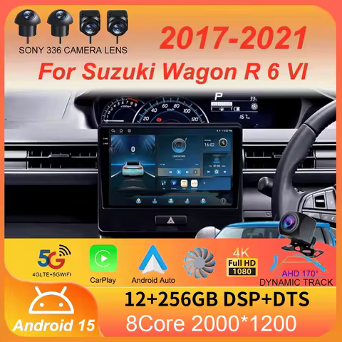 Android 15 For Suzuki Wagon R 6 VI 2017 - 2021 Car Radio Multimedia Video Player Navigation stereo G