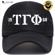 HIGH QUALITY TAU GAMMA PHI TRISKELION FRATERNITY GREEK LETTERS Mesh Cap Net Cap Trucker Hat