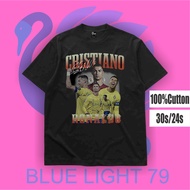 CHRISTIANO RONALDO T-SHIRT - AL NASSR - CR7 SIUU | OVERSIZE BLACK BAJU T-SHIRT Men's Sports t shirt