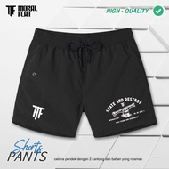 Moral Flat-Man Short-Celana Pendek-Skate-Celana Hitam - Kolor hitam Moral Flat-MF