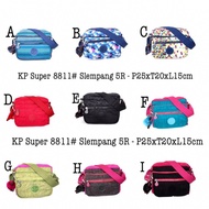 Tas Selempang Kipling Kecil 8811 4Ruang Ritsleting Cewek Anak Wanita