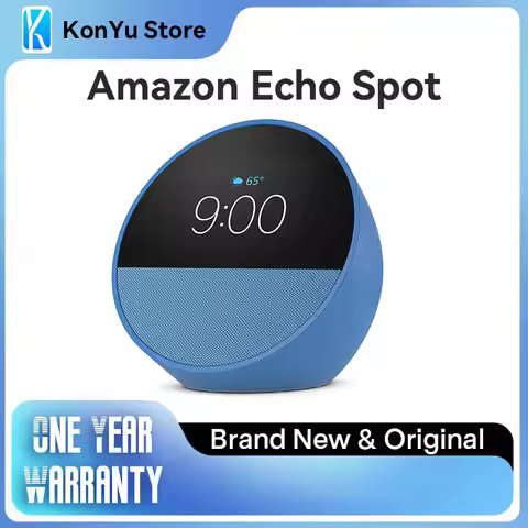 Amazon Echo Spot Original & Brand New Home Alarm Clock Vibrant Sound Alexa Smart Home Speaker