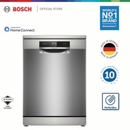 Bosch Series 8 Freestanding Dishwasher Stainless Steel HomeConnect Zeolite Technology (60cm) SMS8YCI