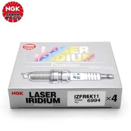 4-6pcs Original NGK IZFR6K11 6994 New Laser Iridium Platinum Spark Plug For HondaFit CR-V O