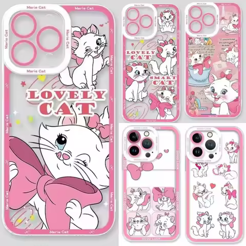 Disney Marie Cat Phone Case For Samsung Galalxy S26 S25 Ultra S24 S23 S22 Ultra Plus FE A57 A56 A54 