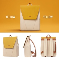 MAH Young Classic Yellow Color Backpack Large Capacity SchoolBag