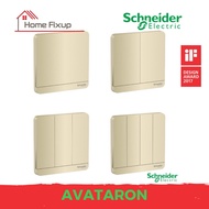 Schneider AvatarOn Switch and Sockets (Wine Gold)