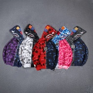 BAPE SHARK WGM DOBLE ZIPPER COMBINATION 2 COLORS BAPE hoodie double zipper hoodie