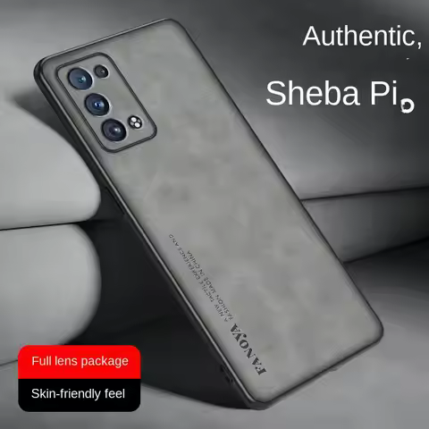 Oppo Reno6 Pro 5G CPH2247 Case PU Leather Skin Surface Shockproof Hard Back Cover Matte Phone Case f