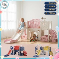 Slide For Kid Playground 9 in 1 Slide Age 1+ Max 100kg Baby Swing & Castle slide for baby