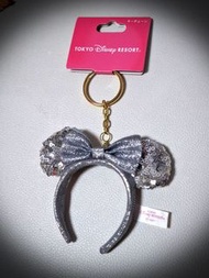 📢絕版📢東京迪士尼 Tokyo Disney 正版 迷你髮箍鎖匙扣 公仔可用 娃用 銀色珠片