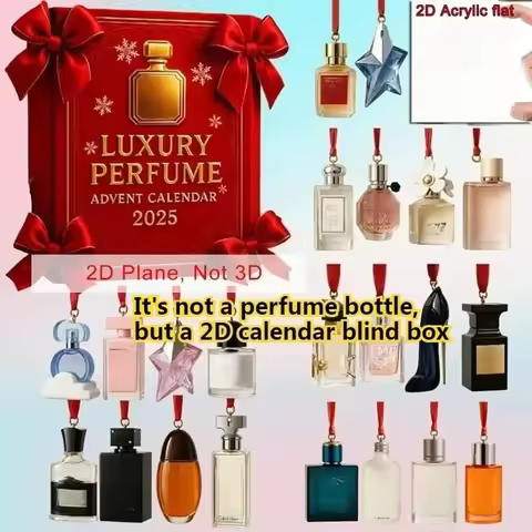 2025 calendar Advent Calendar 24 Days Countdown Calendar Blind Box 2D Acrylic Pendant Christmas Gift