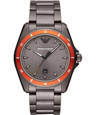 [Powermatic] Emporio Armani AR11178 Quartz Red/Grey Dial Stainless Steel Men Watch