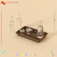 CLEVER 1/12 Doll House, 2 Styles Dollhouse Accessories Miniature Wine Toy, High Quality Liquor Trays Dollhouse Decoration