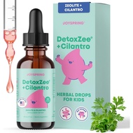 JoySpring DetoxZee Cilantro & Zeolite Drops for Kids | Liquid Zeolite Clinoptilolite with Cilantro E