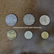 全新 1997年香港回歸紀念幣 一套六個 （無保護夾$60）（加保護夾$70）