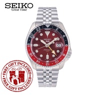 [Official Warranty] Seiko SSK031K1 Men's Seiko 5 Sport GMT Limited Edition Automatic Stainless Steel Strap Watch