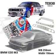 Team C bmw E30 1/ 10 Clear Body Shell Rc Drift Rally