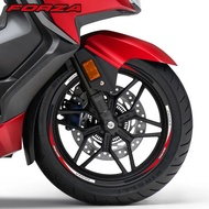 1517 Rim Motorcycle Parts Wheel Sticker Reflective MotorBike Rim Decal For HONDA Forza 750 FORZA 750