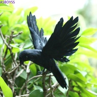 ASBOYSS Fake Crow Fake Decorative Bird Deter For Home Garden Hunting Decoy DIY Crow Statue