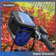 [yolanda2.sg] Bicycle Frame Pannier Bag Large Capacity Reflective Bike Front Frame Phone Bag