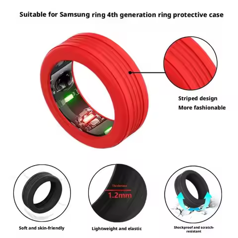 For Oura Gen4 Protective Case Smart Protector Universal Silicone Protective Case for Samsung Anti Sc