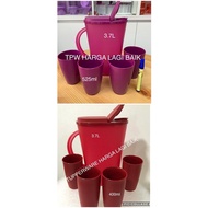 Tupperware Red, Purple  Drinking Set / Pitcher / Tumbler / Cawan Merah Murah / Outdoor Tumbler / Kitchenware / Indonesia