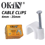 PVC Cable Clip / Wire Clip / PVC Pipe Clip / Conduit Pipe Clip 4MM 5MM 8MM 10MM 20MM 22MM 35MM