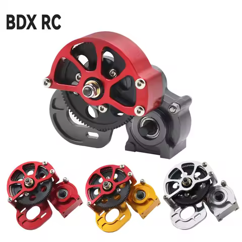 RC Crawler SCX10 All Metal Transmission/Center Gearbox with Motor Gear for 1/10 Axial SCX10 Gear Box
