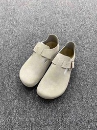 Birkenstock London Beige Suede Clogs, Brand New