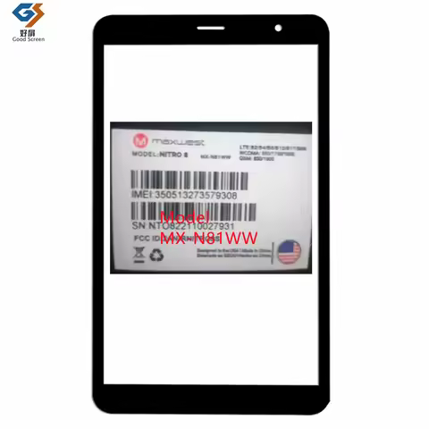 8 Inch New For Maxwest Nitro 8 Tablet Capacitive Touch Screen Digitizer Sensor External Glass Panel 