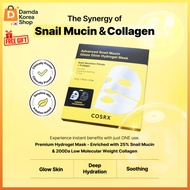 [COSRX] Advanced Snail Mucin Glass Glow Hydrogel Mask 3pcs - K-Beauty Collagen Sheet Mask