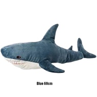 Kidoo Ikea BLAHAJ Big Shark 80cm 100cm 140cm Soft Toy Shark Bolster Hugging Birthday Gift Bantal pel