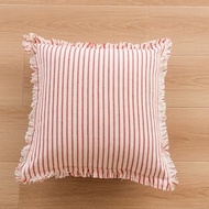 Nordic Pink Tufted Cushion Cover 45*45cm Cotton Canvas Geometric Tufted Embroidered Pillow Case Deco