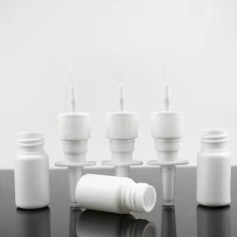 20/50/100pcs Empty 10ml HDPE Black Nasal Spray Bottles Portable Nose Nasal Sprayer Container for Liq